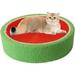 Fruit Cat Scratcher Cat Fruit Scratcher Fruit Shaped Cat Scratcher Orange Round Cat Bed Wear-Resistant Sisal Cat Supplies to Meet The Cat s Nature of Grinding and Scratching (Watermelon)