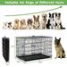 Dog Cage for Large Dogs XXL Dog Crate 48 Inch Dog Crate Folding Dog Kennels Double Door Metal Crate with Plastic Tray and Handle Dog Crate Furniture for Medium Large Dog