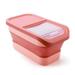 Dog Food Storage Container Foldable Pet Food Container With Sliding Lid Airtight Cat Food Container Foldable Kitchen Rice Storage Container