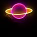 Beppter 1Pc Decorative Lamp Led Light Led Planet Neon Light Universe Shape Ornaments Net Red Decoration Night Light