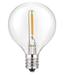 25 Pack G40 LED Replacement Bulbs E12 Screw Base Shatterproof Globe Light Bulbs for Patio String Lights 5 Watt Equivalent 2700k Warm White LED Filament Bulb Bubble Bulb