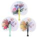 3pcs Folding Fans Chinese Style Handheld Fan Antique Folding Fans Paper Fan