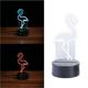 Night Stand Lamp Usb Bedside Flamingo Light Without