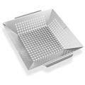 BBQ Vegetable Grilling Basket - Stainless Steel Barbecue Wok Pan Tray