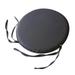 IMossad Round Chair Cushions Indoor/Outdoor Chair Pads with Ties Round Bistro Chair Cushions Set Chair Pads for Dining Chairs Round Outdoor Seat Cushion for Home Kitchen Dark Gray