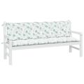 Andoer parcel CushionFurniture Patio Bench Cushions 2 Pcs Bench CushionBench CushionsFurniture Cushions Furniture Cushions 361731 In White FabricSeat Cushion Bench