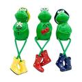 YOLOKE Garden Frogs Statue Sculptures Outdoor Garden Decoration Frogs Sitting On Stones Frog Garden Statues - Outdoor Decor Garden Ornaments(Three Sets)