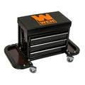 350-Pound Capacity Garage Glider Rolling Tool Chest Seat