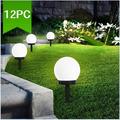 Solar LED Lights Outdoor 12 Pack Solar LED Globe Light Waterproof Garden Lights Solar Powered for Yard Patio Walkway Landscape In-Ground Spike Pathway Cool White