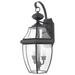 ByEUcuk NY8317K Newbury Outdoor Wall Lantern Wall Mount Lighting 2-Light 120 Watts Mystic Black (20 H x 11 W)