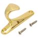 Bathroom Toilet Metal Single Hook Wall Door Hanger for Hanging Clothes Hat Coat(gold) Binzhouyucong