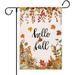 Fall Garden Flag Fall Flags Double Sided Blue Pumpkin Truck Decorations Outdoor Happy Fall Yall Yard Flag for Outside Autumn Welcome Lawn Flag Small Holiday Decorative Flag