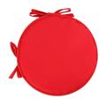 IMossad Round Chair Cushions Indoor/Outdoor Chair Pads with Ties Round Bistro Chair Cushions Set Chair Pads for Dining Chairs Round Outdoor Seat Cushion for Home Kitchen Red