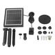 Solar Water Pump Kit Ground Plug Split Type Solar Water Fountain Bird Bath Fountain with 6 Nozzles 7V 3.5W