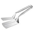 ionze Kitchen Tools Stainless Steel Food Clip Bread Meat Tongs Steak Clamp Cooking Tool Stainless Steel BBQ Universal For Children Kitchen Accessories (Silver)