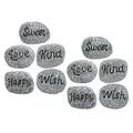 10 Pcs Stone Ornaments Garden Stones Micro Landscape Rock Flower Pots Decorative Rocks for Planters