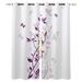 Spring Vine Small Flowers Shrub Blue Purple Window Curtains Dark Bathroom Kitchen Drapes Decor Outdoor Curtains Window Valances