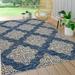 Tuscany Ornate Medallions Navy/Beige 4 ft. x 6 ft. Indoor/Outdoor Area Rug