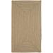 Capel Rugs Candor Concentric Rectangle Braided Area Rug - Tan - 36 x 36