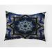 Simply Daisy 14 x 20 Shawl Navy Blue Decorative Abstract Outdoor Throw Pillow