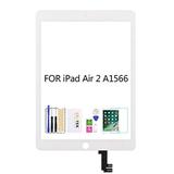 SRJTEK for iPad Air 2 2nd Gen 9.7 A1566 A1567 Touch Screen Replacement Kit (Not LCD NO Instructions) Touch Digitizer Glass Repair Parts Include Tempered Glass (White)