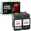 Remanufactured 240 and 241 Ink Cartridge Replacement for Canon 240XL 241XL 240 XL 241 XL Black Ink Cartridge