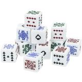 12 Pcs Dice Game Prop Travel Dice Poker Dice Game Birthday Party Games Poker Dice Game Props Acrylic