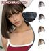GHYJPAJK Fake Bangs 3D French Bangs Wig Women s Forehead Hair Head Curtain AirBangs