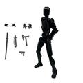 T13 Action Figure - 13 Action Figure - 3D Robot Figure - N13 Action Figure - Dummy 13 Action Figure - 3D Printed Action Figure Dummy 13 - Lucky 13 Action Figure - Assembly Required Black