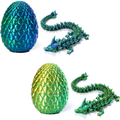 Easter Egg Dragon Egg 12In Dragon Toy 3D Printed Dragon Egg 3D Printed Articulated Dragon Crystal Dragon with Dragon Egg 3D Printed Dragon Fidget Toys for Autism/ADHD Easter Gifts