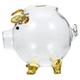 Piggy Bank for Kids Christmas Present Transparent Girl Glass Child