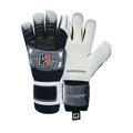 ONEKEEPER FUSION Contact Black - Black and White Hybrid Cut Pro-Level Goalkeeper Gloves