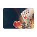 Adobk Casino Poker Chips Rugs Mats Door Mat Outdoor Doormat 16x24in Non Slip Absorbent Bathroom Floor Mat Carpet For Home Kitchen Entrance