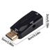 BCZHQQ Gold-Plated Active HD 1080P HDMI to VGA Converter Adapter Dongle with 3.5mm Audio for Laptop PC Project DVD
