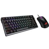 ASUS ROG M71 Azoth 75% TKL Bluetooth and RF Wireless Red Switch Mechanical Gaming Keyboard-90MP0316-BKAA01 Bundle w/P509 ROG Keris Mouse Gasket-Mount Three-Layer Dampening Hot-Swappable Switches