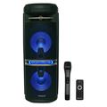 Rockville Go Party X10 Dual 10 Rechargeable Bluetooth Speaker+Wireless UHF Mic