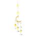 Crystal wind chimes moon hanging crystal decoration sun catcher for courtyard garden home