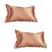 Shpwfbe Silk Pillow Cases Clearance Solid Color Faux Silk Pillowcase Silk No Zipper Envelope Pillow Pillow Cover Body Pillow Cover Satin Pillowcase Home Decor