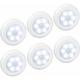 Fei Yu - 6 Pack) Lampes led à Détecteur, Lampe Détecteur de Mouvement, Lampe de Placard, Alimenté