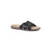 Women's Cliffs Fortunate Slide Sandal by Cliffs in Black Burnished Smooth (Size 6 M)