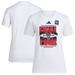 Women's adidas White NC State Wolfpack 2024 NCAA Men's Basketball Tournament March Madness Final Four Locker Room T-Shirt