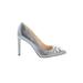 Nine West Heels: Slip On Stilleto Glamorous Gray Shoes - Women's Size 9 - Pointed Toe