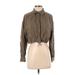 Zara Jacket: Short Brown Print Jackets & Outerwear - Women's Size Small