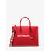 Michael Kors Mirella Medium Pebbled Leather Tote Bag Red One Size