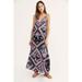 Free People Dresses | Free People Stevie Lace Trim Floral Maxi Dress | Color: Gray | Size: Xs