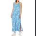 Columbia Dresses | Columbia Women's Freezer Maxi Dress, Blue Macaw Swirlscape, Xl | Color: Blue/White | Size: Xl