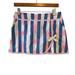 Lilly Pulitzer Skirts | Lilly Pulitzer Blue White Stripe Pink Turtle Skort With Pockets Size 2 Pre-Owned | Color: Blue/Pink | Size: 2