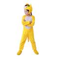 Shukqueen Unisex Animal Performance Costume Halloween Costume Bodysuit Yellow Tiger Jumpsuit for Adult 120