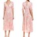 Free People Dresses | Free People Peach Floral Maxi Women’s Dress Lightweight And Flowy | Color: Cream/Orange | Size: 2