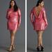 Anthropologie Dresses | Anthropologie Sequin Drape-Back Mini Dress Nwt In Pink 18w | Color: Pink | Size: 18w